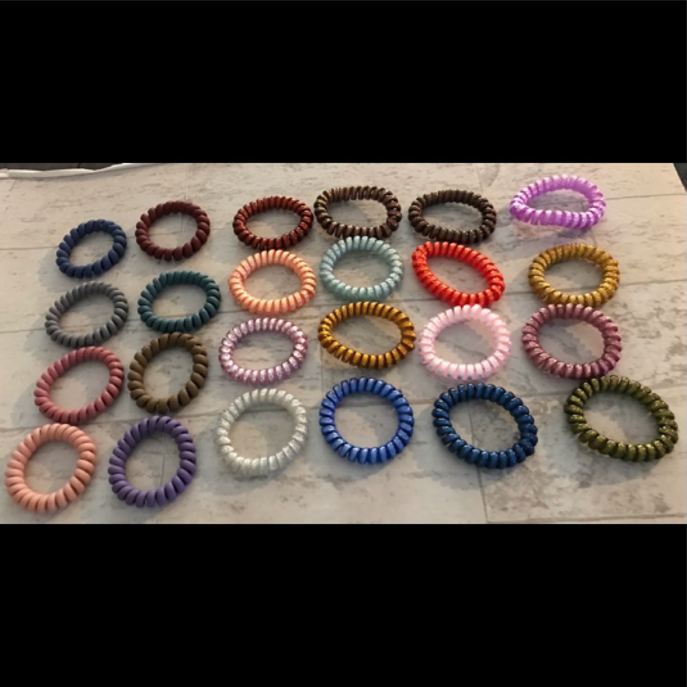 Lot of 24 Spiral Hair Ties